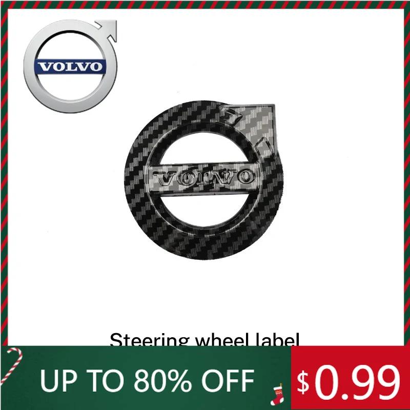 Emblems Car Styling ABS Car Steering Wheel Center Sticker For Volvo V60 V40 XC90 S60 XC60 V70 S90 XC40 S80 V90 EX90 Emblem Acces