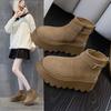 Winter New Snow Boots Platform Casual Cotton Shoes Slope Heel Matte High-top Shoes Women's Shoes