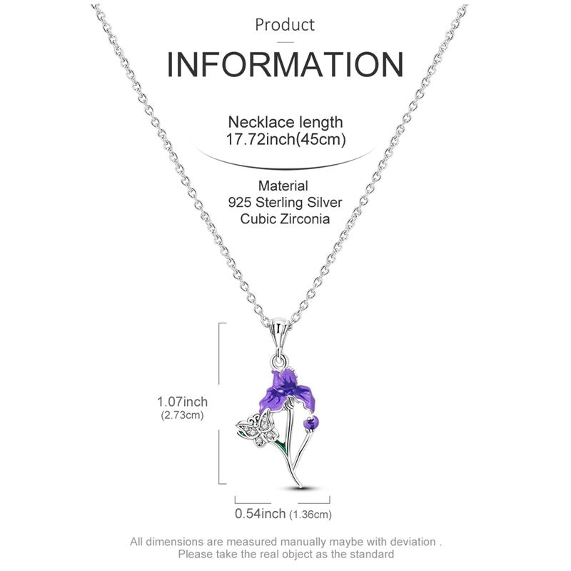 Original 925 Silver Necklace For Women Class Style Heart Shape Romantic Style High Quality Women Necklace Jewelry Gift