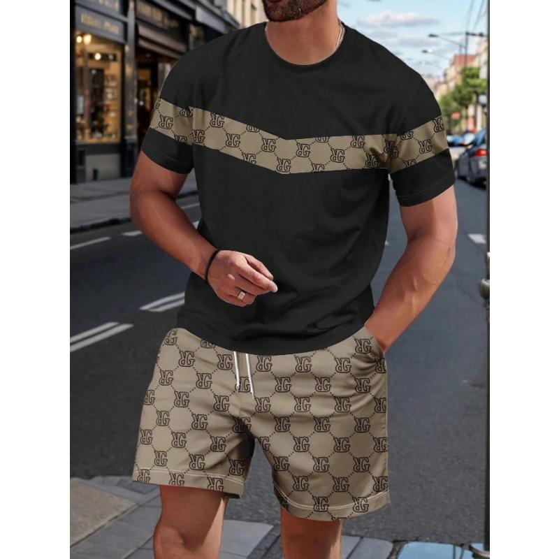 2026 Summer New Men s Suit - 3D Printed Pattern - Breathable Lightweight Comfortable and Fashionable Men s Clothing S