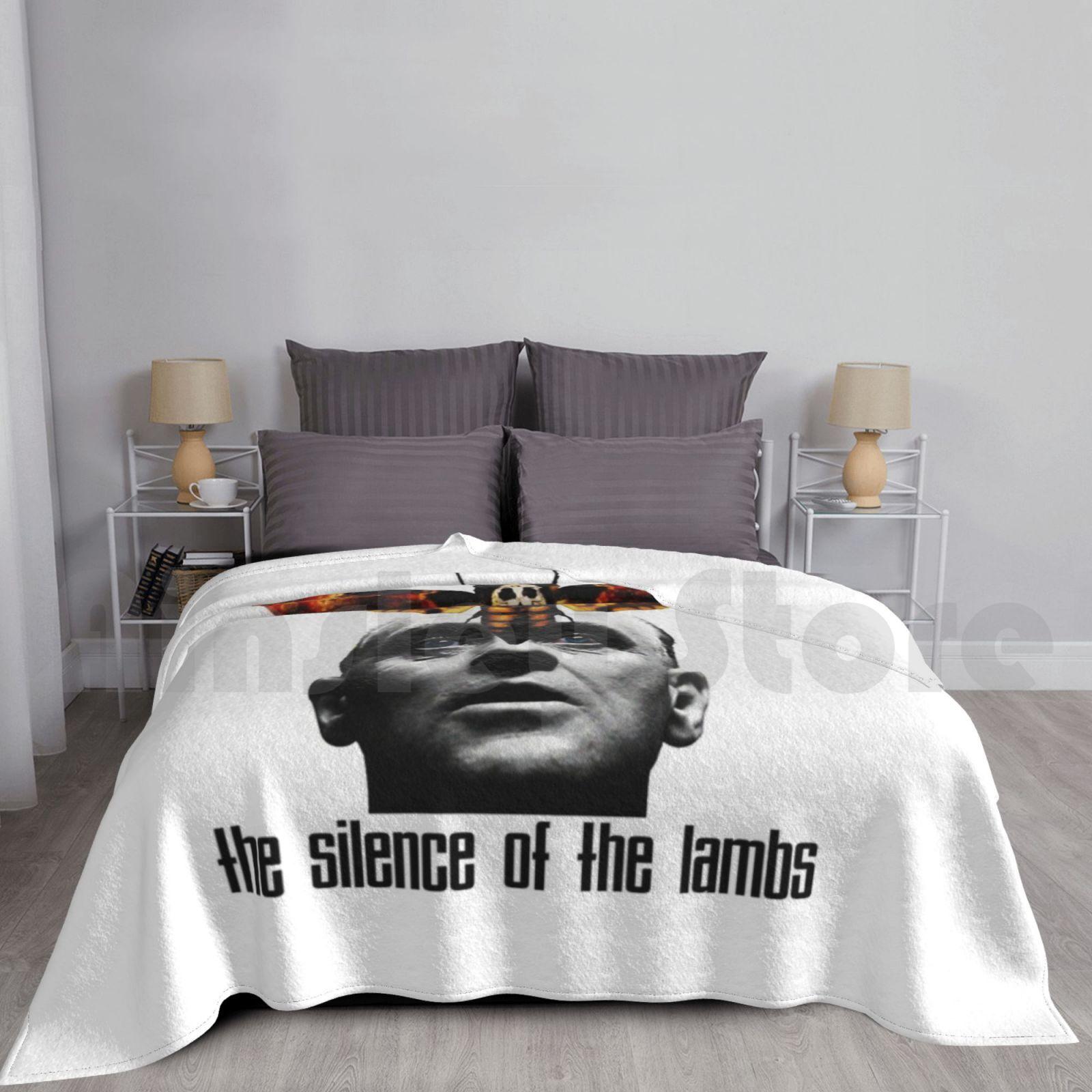 The Silence Of The Lambs Poster 3 Blanket Fashion Custom The Silence Of The Lambs Hannibal Lecter Horror Size: 75*100cm, Weight: 230 GSM