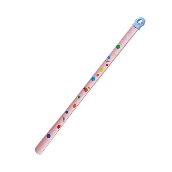 Long Handle Shoehorn Polka Dot 63cm Plastic Shoehorn Extended No Bend Shoehorn for Elderly Pregnant Women Home Use