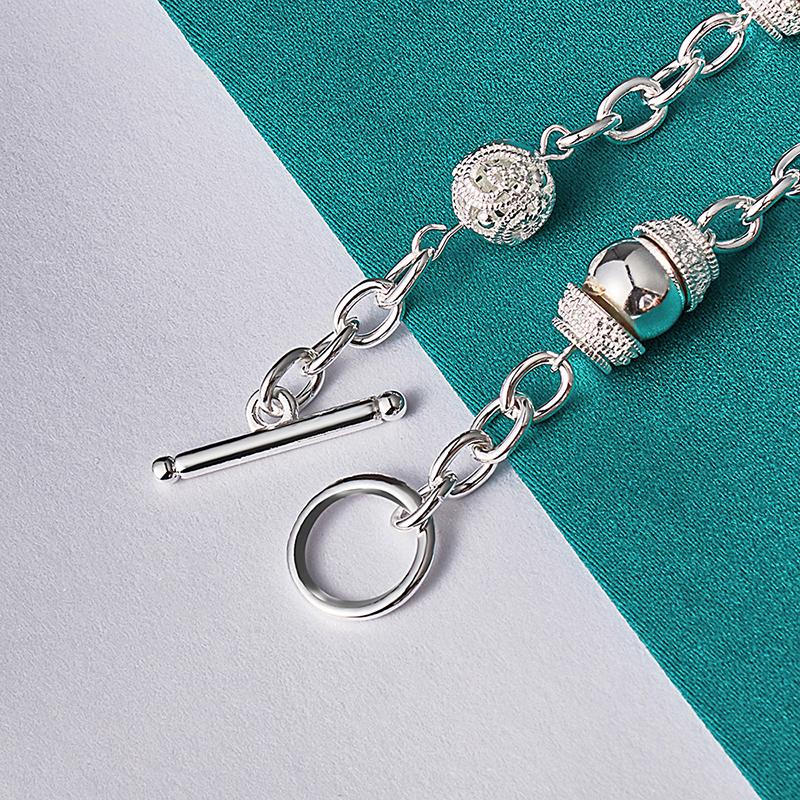 Charming Bead Bracelet Party Gift Silver Fashion Jewelry