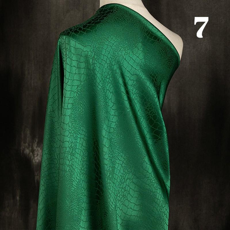 50X150Cm Jacquard Fabric Crocodile Embossed Pattern for Cheongsam Hanfu Diy Dress Sewing Clothing Material
