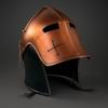 Black and Copper Barbuta Helmet  Medieval Knight Armor 18g Mild Steel Helmet  LARP Cosplay Halloween Costume  Barbuta Visored Helmet