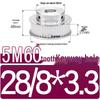 60-Teeth 5M Timing Pulley, T-Slot Width 16/21/27mm, BF Type Stepped with Machined Hole 6-20mm