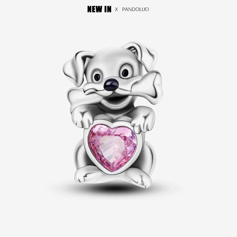 New In Copper Cute Pet Animal Shapes Charm Beads Fits Pandach Original Charms Bracelet For Women Pendant Bead Jewelry