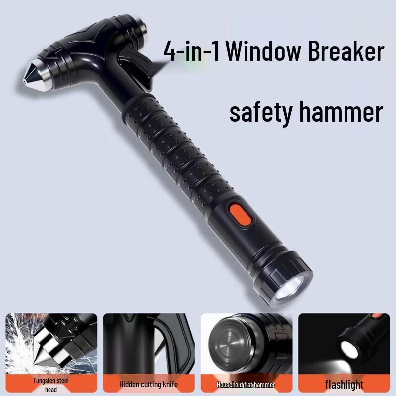 Lieve 4-in-1 Multifunction Car Safety Hammer 1832 Four-in-One Multifunctional Car Safety Hammer