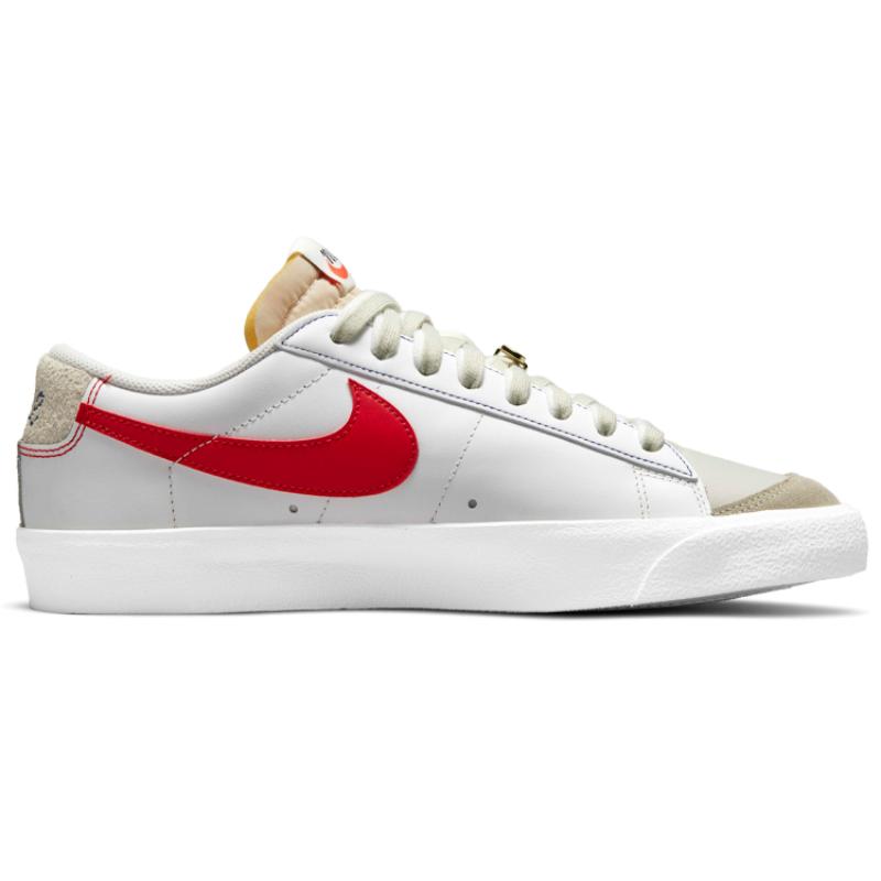 Nike Blazer Low 77 Light Bone Removable Swoosh Sneakers Skateboard Shoes DH4370-002