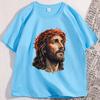 Jesus Vintage 90s Graphic T Shirt Jesus Easter Christian Easter Tshirt Retro Cotton Short Sleeve Round Neck Unisex Clothing