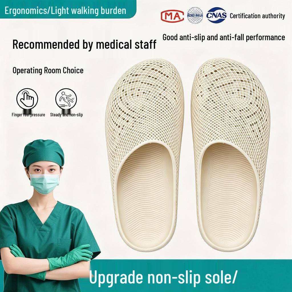 Summer Couple's Non-slip Breathable Indoor Bath Slippers for Men & Women