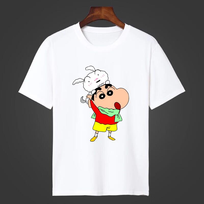 Crayo.n Littl.e Ny Japansk Anime Tecknad Tryckt T-shirt Söt Stil Dam Kortärmad T-shirt Personlighet Högkvalitativa Toppar