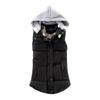 Women Vest Female Warm Sleeveless Jacket Cotton Solid Hooded Vest For Outerwear