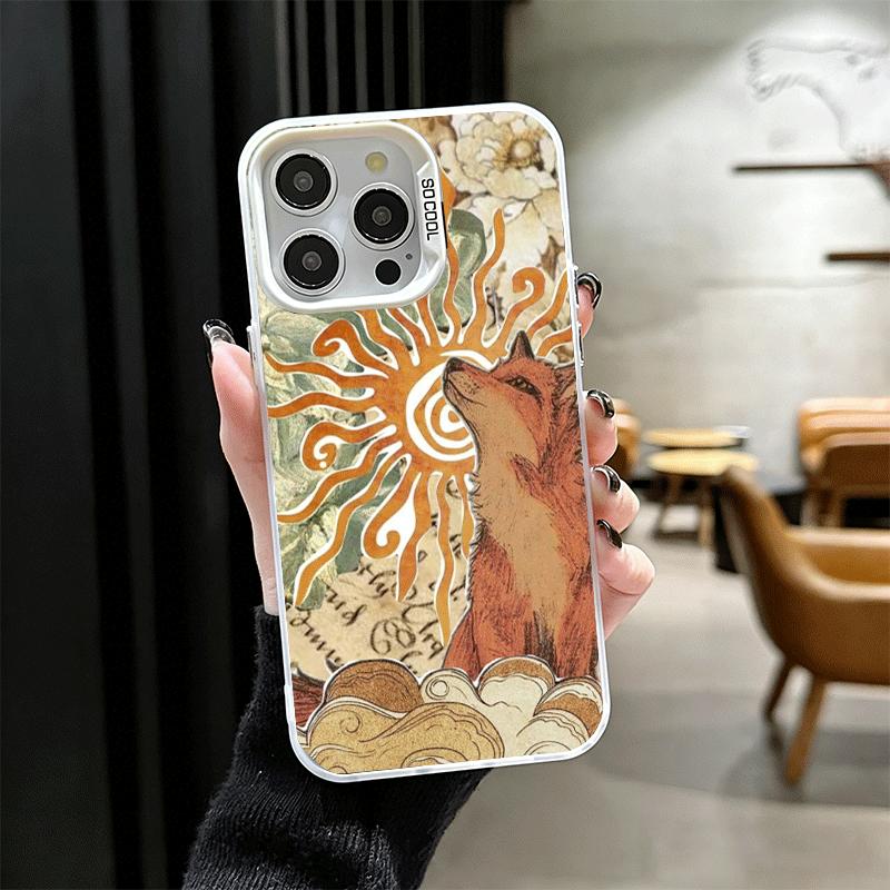 Cartoon Fox Animal Soft Phone Case for iPhone 15 16 17 Pro Max 17Air 16E 14 Plus 13 12 Mini Shockproof Cover Back Shell
