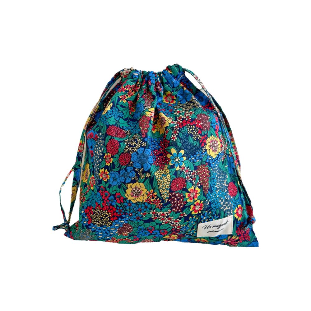 Lightweight Floral Drawstring Bag Reusable Floral Print Gift Bag Birthday Party Favors