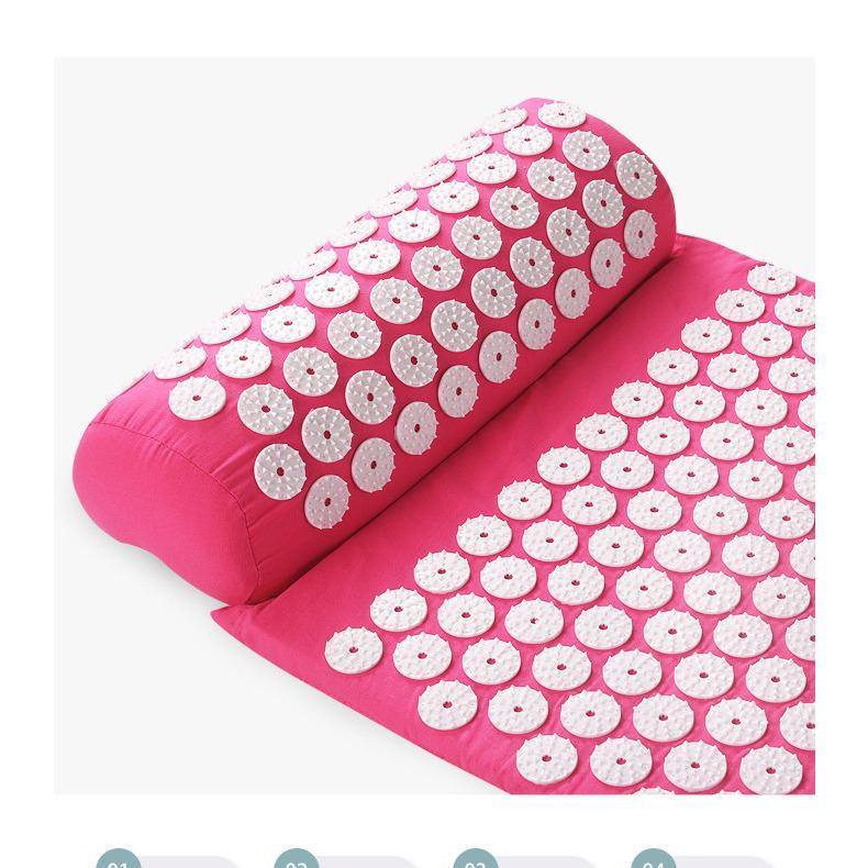 Acupressure Yoga Mat & Pillow Set for Massage & Therapy