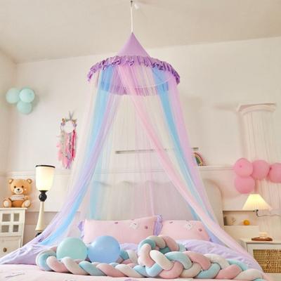 Regenboog Bedhemel voor Meisjes Dromerige Kinderen Prinses Koepel Bedtent Ademend Muskietennet Decoratieve Ledikant Bedtent voor Meisjes