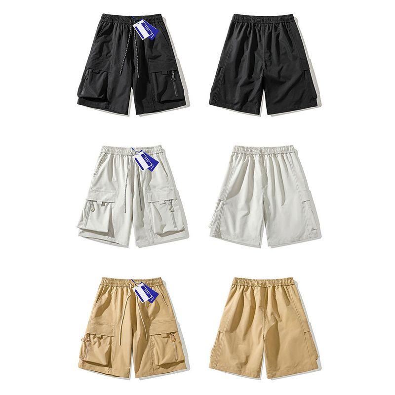 Wassup Trendy Summer Retro Multi-Pocket Cargo Shorts Men's Street Style Loose Versatile Sports Shorts