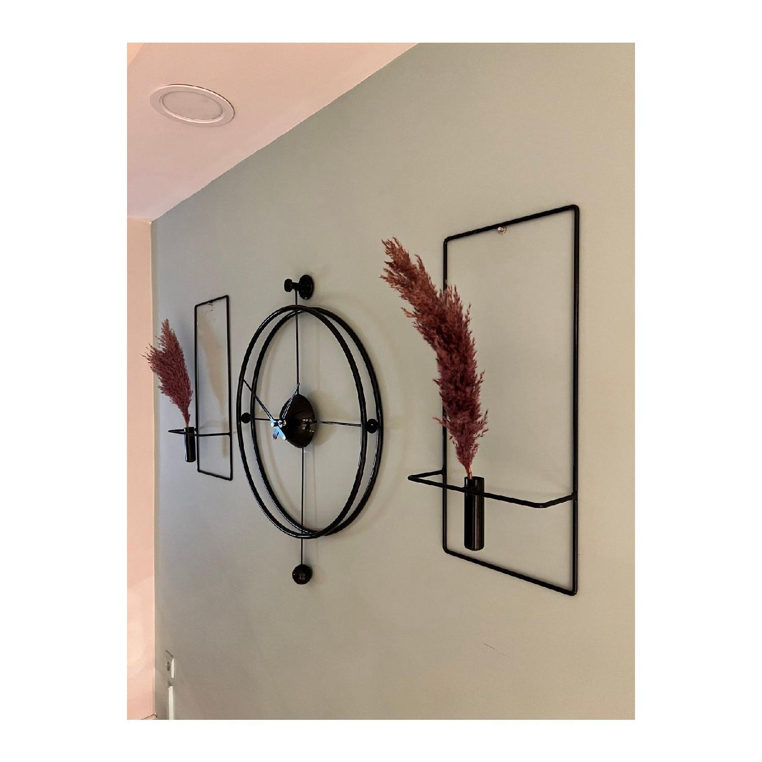 

Set Of 3 Black Versacem Time Metal Wall Clock 50*75, Modern Decorative Metal Wall Clock чёрный