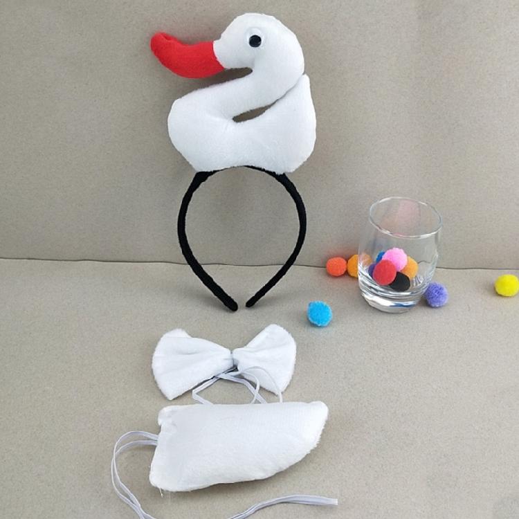 Cartoon-Enten-Gänse-Stirnbänder Tier-Schwanz-Kragen Haarreif für Kinder-Shows