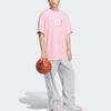 Adidas Basketball Ss25 Graphic Logo Letter Crew Neck Short Sleeve T-Shirt Men T-Shirts Light-Pink JN0744