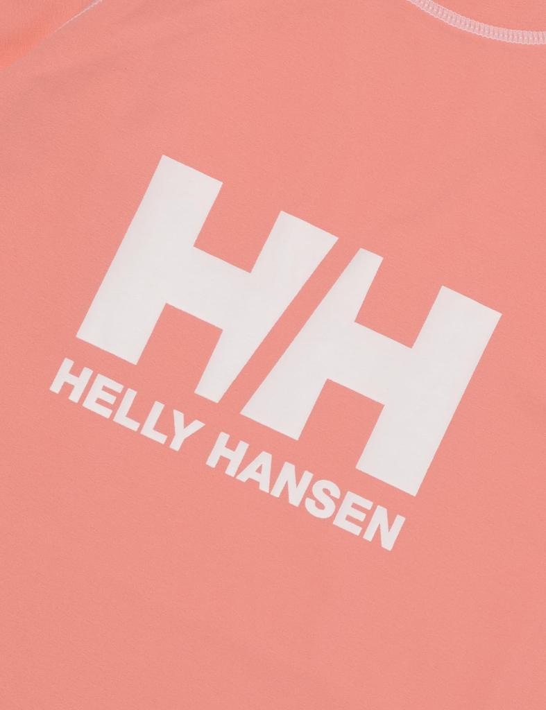 Helly Hansen Kids' Swimsuit, K S/S HH Crew Rashguard, Sheer Orange