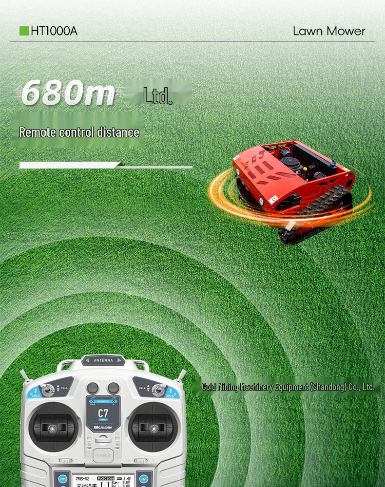 Fully Automatic Remote-Control Gasoline Crawler Mower for Spanish Orchards
