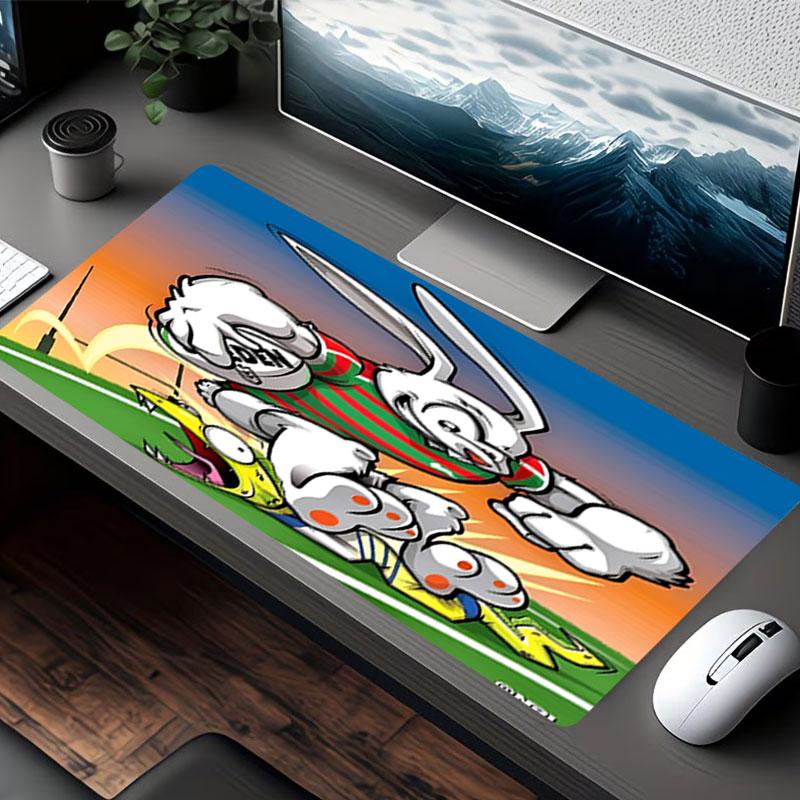 South Sydney Rabbitohs Print Mouse Pad, for Keyboard Pad Laptop PC Mat for Office Home Use, Desk Decor, Perfect Birthday Gift for Gamers