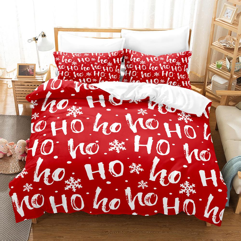 Christmas Digital Printing Bedding Four-Piece Three-Piece Set