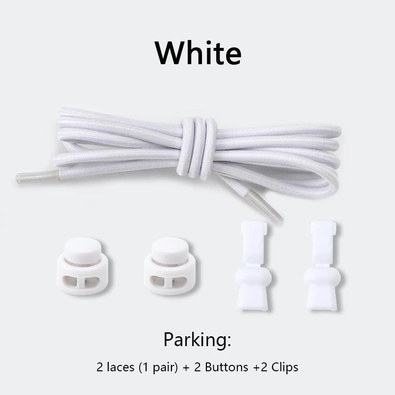 1 pár Elastické tkaničky Tkaničky do bot bez zavazování Unisex Rychlé tkaničky Kulaté gumičky Líné tkaničky Sportovní tkaničky do bot