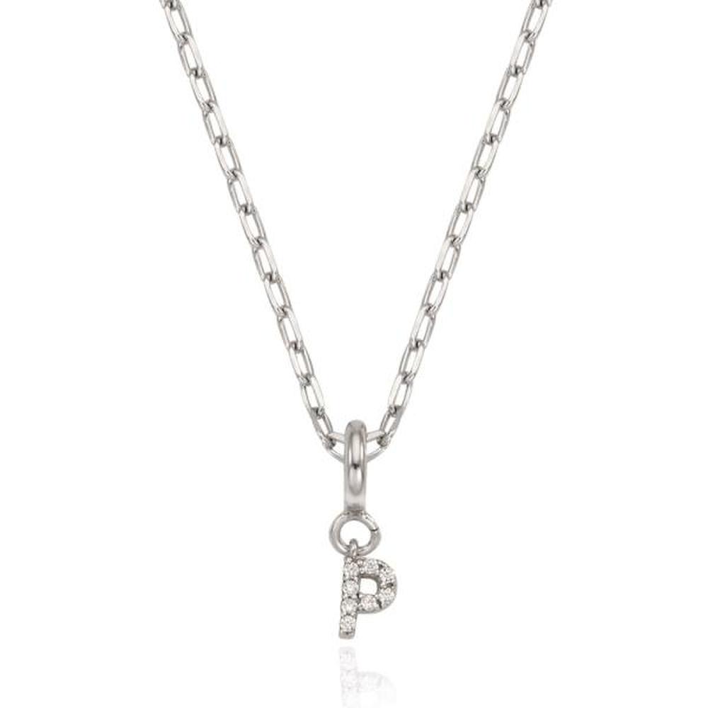 [Ost] My Initial Silver Drop Necklace (P)_Otn222812Qww