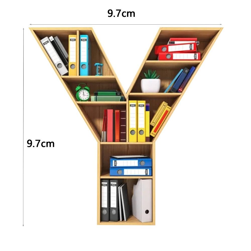 Personalized 26 Letter Bookshelf Pendant Acrylic Hanging Ornament Christmas Tree Decoration  Couple