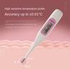 Hard Head Digital Thermometer for Armpit Oral Use Female Basic Ovulation Detection Waterproof Celsius Fahrenheit Home Essential
