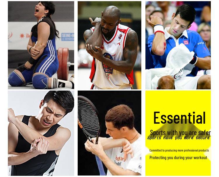 Xukang Unisex Sports Compression Elbow Brace – Breathable Support for Basketball, Tennis, and Badminton