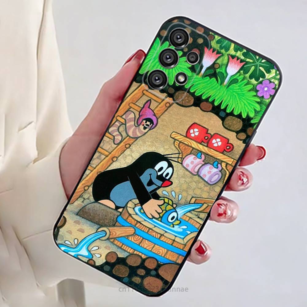 Cartoon L-Little Mole Phone Case for Samsung Galaxy A73,23,53,33,14,24,13,72,22,52,32,54,A34 Soft Cover