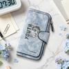Fashion PU Long Wallet Youth Printed Multi Card Slot Portable Large Capacity Purse for Daily Use