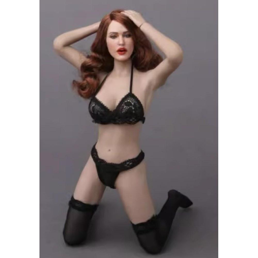 HiPlay GACTOYS 1/6 Scale Female Head for Western Beautiful Woman Movable Action Figure Painted Compatible with TBLeague Body GC017B