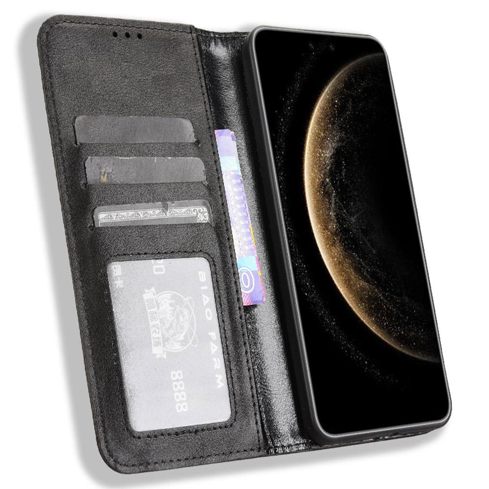 

For Huawei Mate 70 Pro+/70 Pro Leather Case Wallet Stand Retro Texture Phone Cover Brown