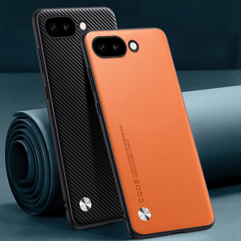 

Luxury PU Leather Case For Google Pixel 9A Back Cover Matte Silicone Full Protection Phone Case For Google Pixel9A 5G Pixel9 A For Pixel 9A небо синє кольору