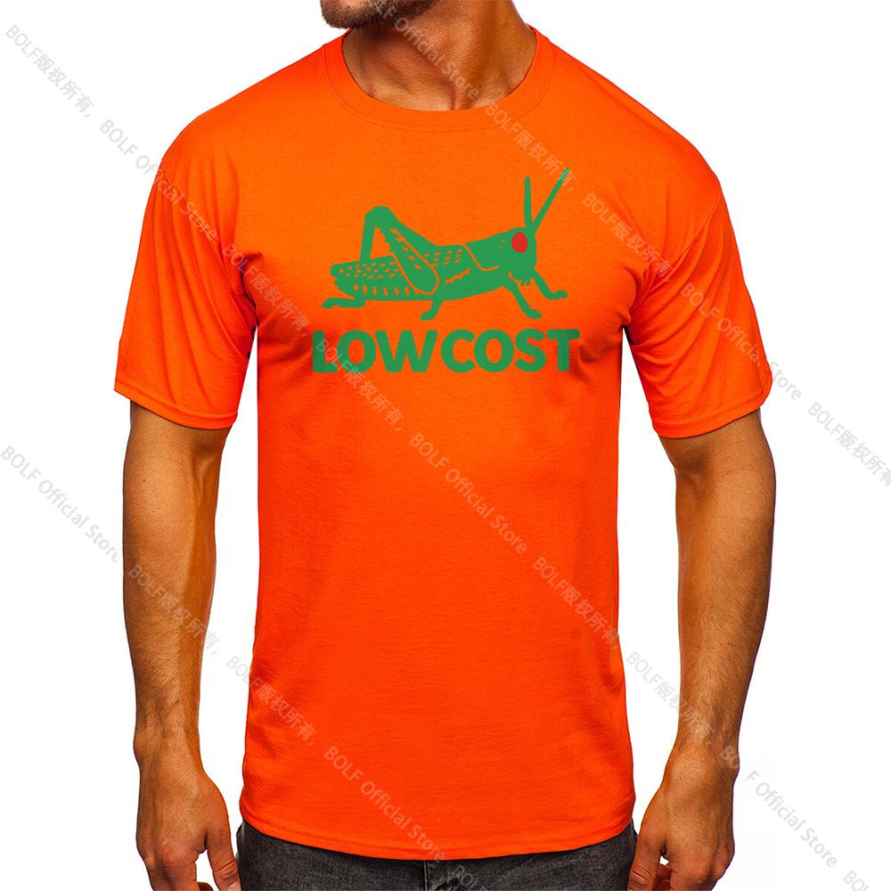 Men's The Lowcost Printed Funny T-Shirt 100% Cotton Oversized Casual Graphic Tees for Men Women Summer Tops