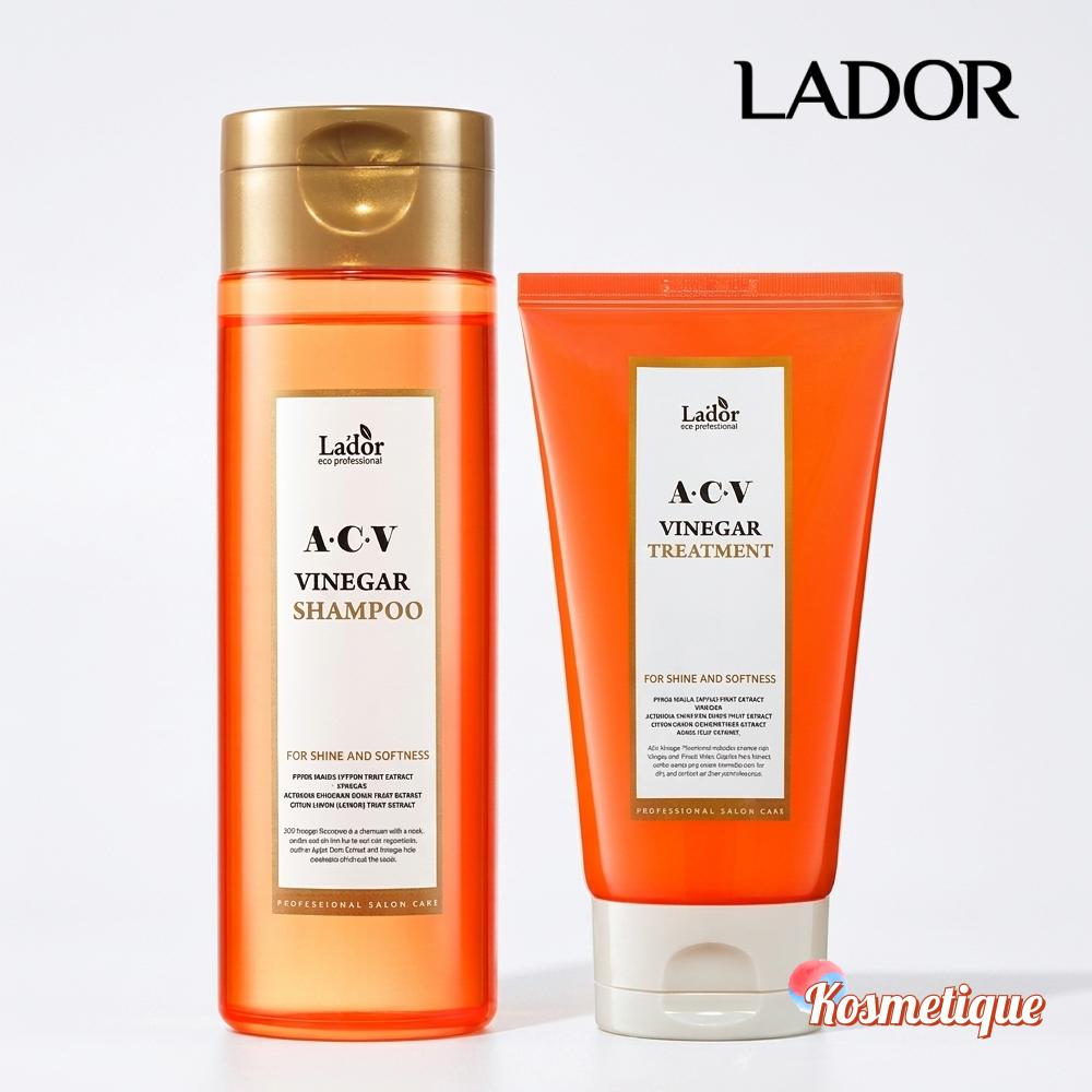 [Lador] ACV Clarifying Hair Set (Shampoo + Treatment 150ml) - [K-BEAUTY] Apple Cider Vinegar Scalp Detox set (150ml (Shampoo) + 150ml (Treatment))