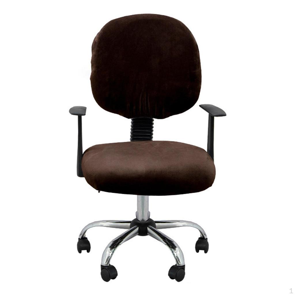 Computer Chair Cover, Office Seat Split Stretch Backrest