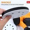 5-Inch 8-Hole Hook Ring Soft Sponge Cushion - Ideal for Grinding and Precision Machining, Durable Nylon Grit, Perfect for Electric and Manual Sanders