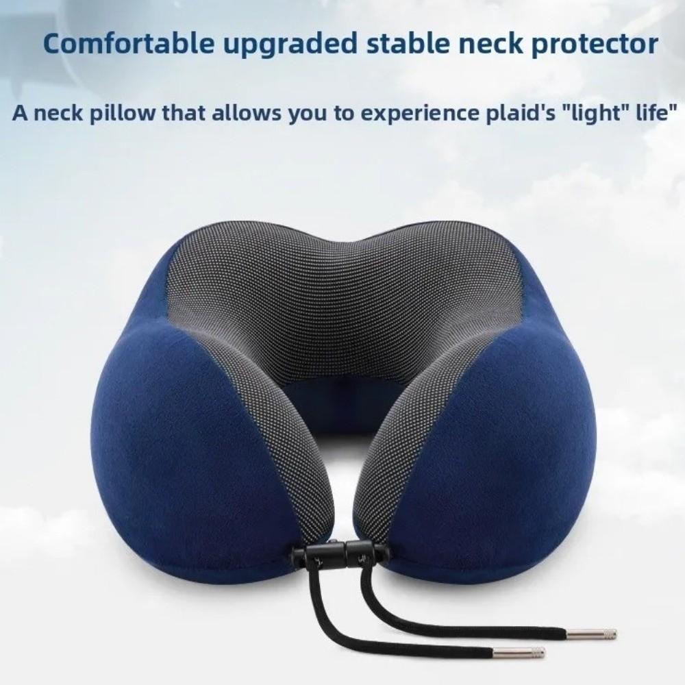 Soft Neck Support Cushion Lightweight Airplane Neckrest Pad U Shaped Neck Pillow  Head Neck Support