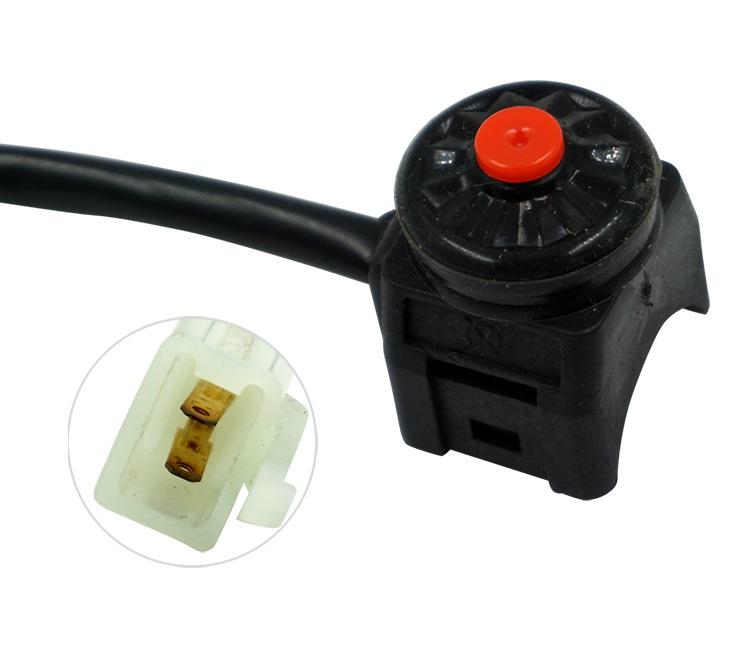 Universeller Motorrad-Kill-Schalter Roter Druckknopf Hupe Starter Dirtbike UTV Dual Sport Für 22mm Lenker Montierbare Stangen
