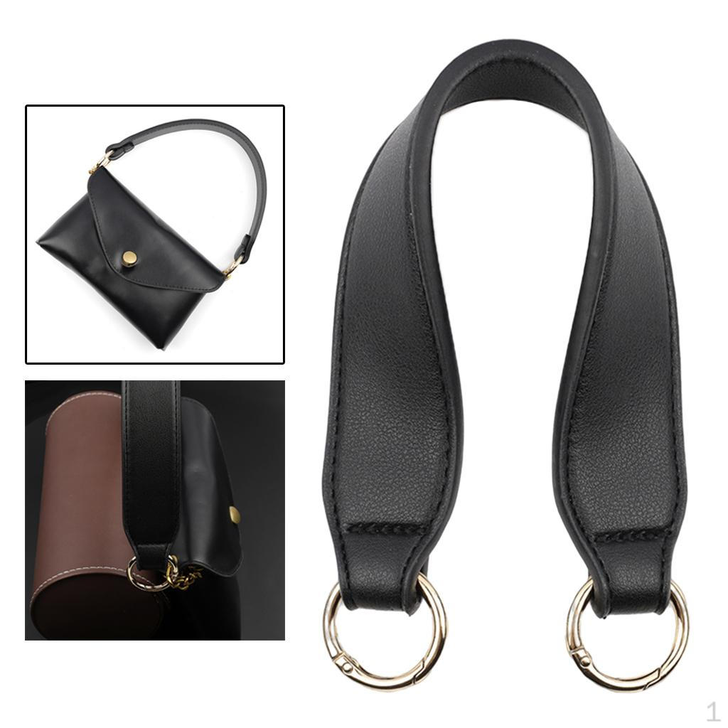 34cm Kort PU-läder Handväska Väskrem Handtagshållare Ersättningstillbehör