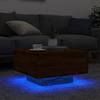Moderner Couchtisch Im Wohnzimmer Mit LED-Licht, Beistelltisch Für Das Sofa, Niedriger Tisch Im Wohnzimmer, 55x55x31 Cm