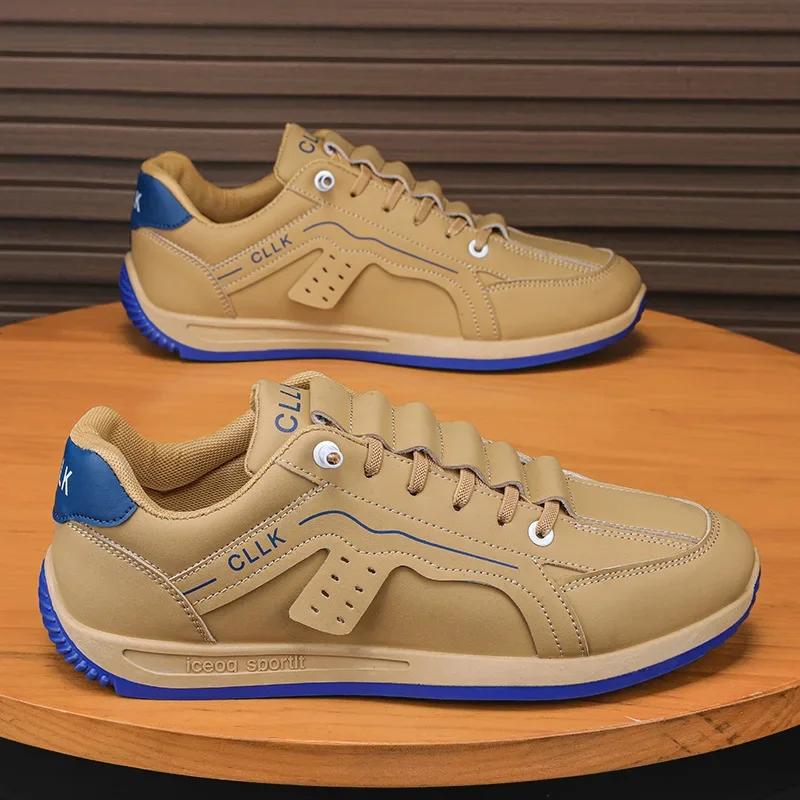 Autumn 2026 New Breathable Men Shoes Male Flat Shoe High Quality Men's Sneakers Leather Casual Shoes Sneakers Women