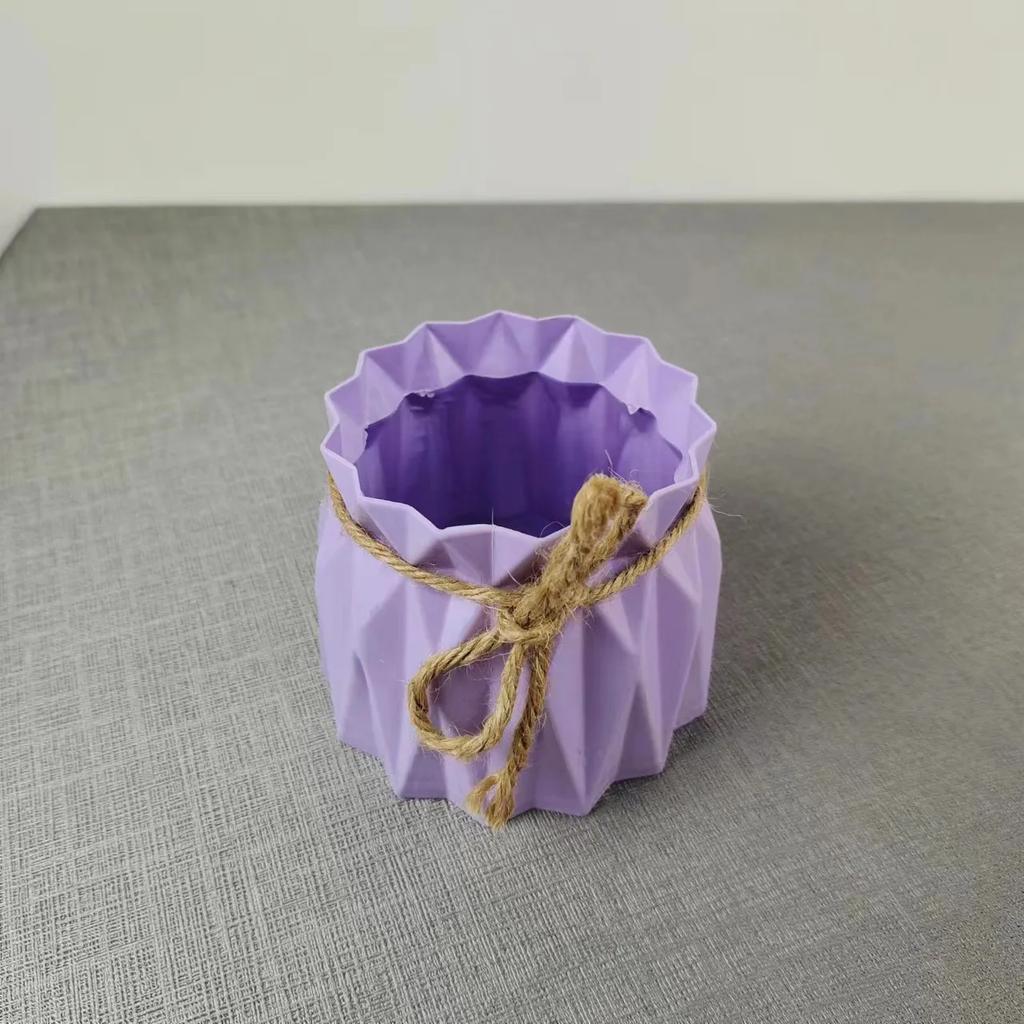 Macaron Color Imitation Ceramic Plastic Flower Vase Nordic Modern Flower Pot Wedding Birthday Art Home Arrangement Decoration