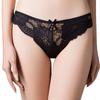 3pcs/lot Women's Sexy Hollow Lace Low Waist Triangle Panties Ruffle Edge Bow Underpants